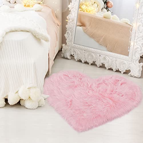 Tapete Decorativo Pequeño en Forma de Corazón 2.3ftx3ft miniatura 2