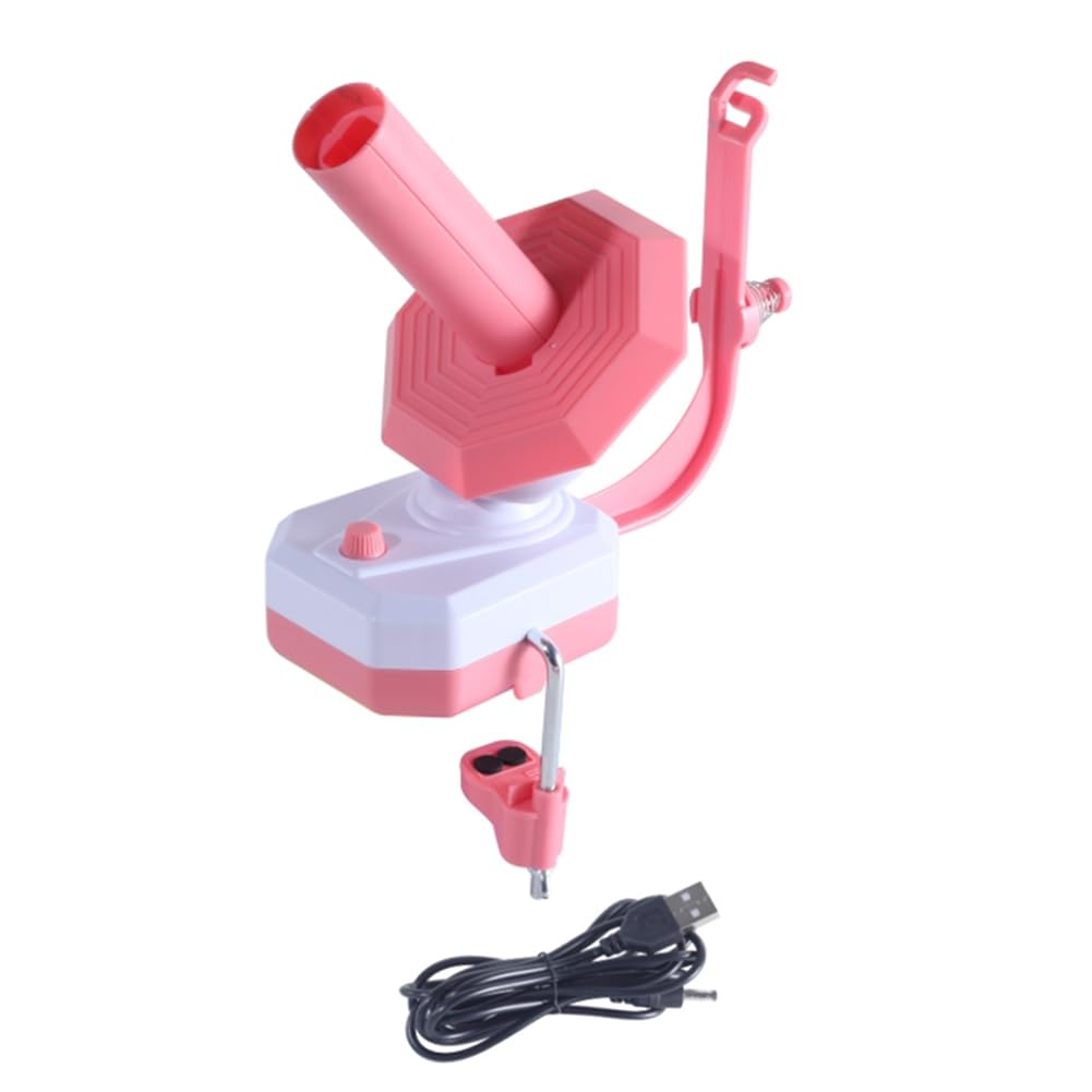 CTRLZS Yarn Winder Electric Yarn Ball Winder Automatic Easy to Use,Gift for Knitters Crocheters Pink