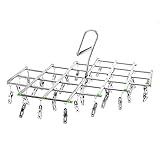 Hochwertige Materialien: Der Multi-Clip-Aufhänger ist aus hochwertigem Edelstahl und Kunststoff gefertigt, rost- und korrosionsbeständig und hat eine lange Lebensdauer.