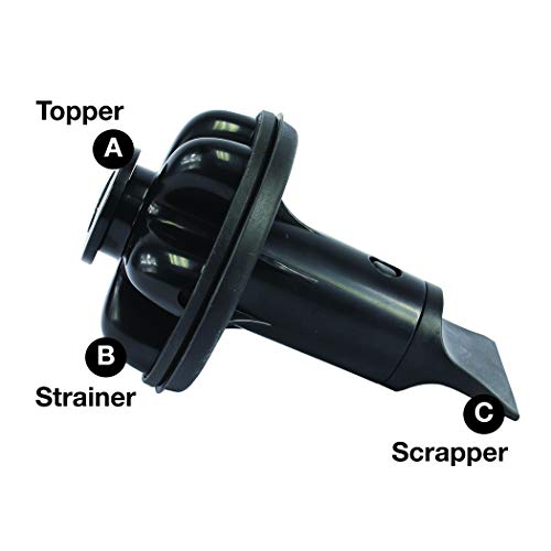 Next by Danco 10927A Brush. It Garbage Disposal Cleaning Brush & Disposal Genie II (Black) Combo, Kitchen Sink Drain Splash Guard, Dish Soap Reservoir, Strainer & Stopper, Food Scraper - Thumbnail 6