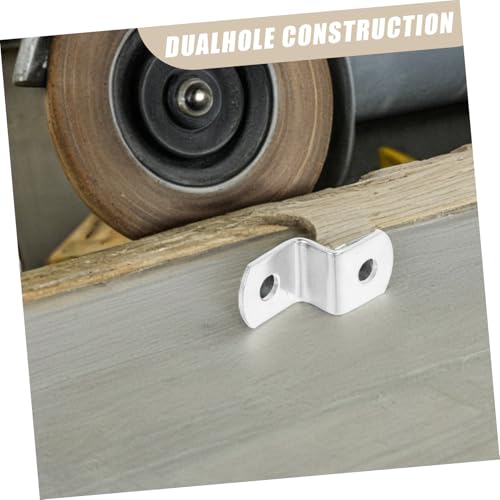Image of Generic 50pcs Z Shaped Angle Code Clips Picture Hanging Hardware for Secure Wall Mounting for Wooden Metal and Plastic Frames Efficient Dual Design for Maximum Stability
