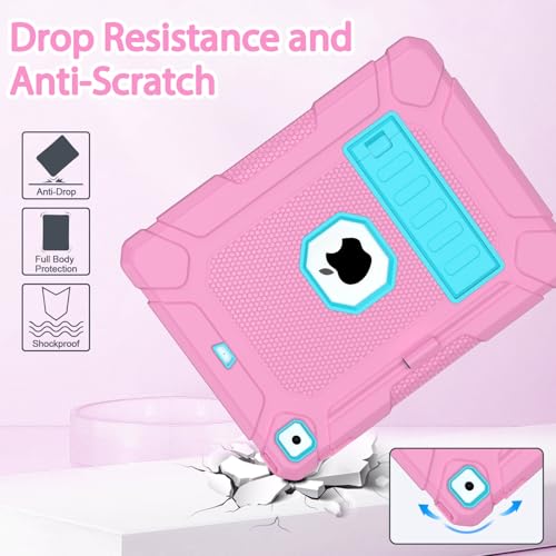 Coque iPad 9,7" antichoc avec porte-crayon et support réglable pour modèle 2018/2017 - 6