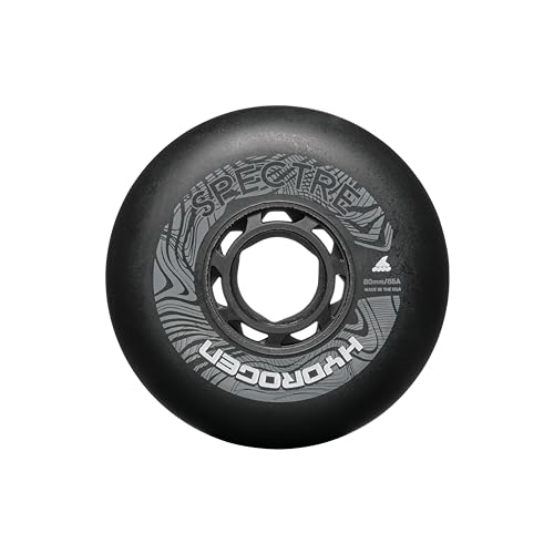 Roues HYDROGEN Spectre 80mm 85A Rollerblade en polyuréthane noir