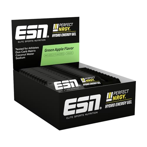 ESN Perfect NRGY 12 x 40 ml Green Apple Hydro Energy Gel Kohlenhydratgel mit Dextrose Dextrin Kokoswasser Natrium und ohne Fruktose