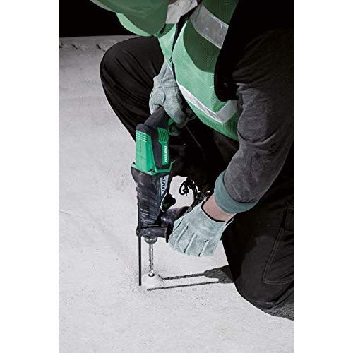 HiKOKI Bohr- & Meißelhammer DH28PCY2 (850W, 3.0 J, 28 mm Bohrleistung in Beton, SDS-plus-Werkzeugaufnahme, Überlast-Rutschkupplung, Antivibrationssystem, Zubehör, Koffer) – Bild 5