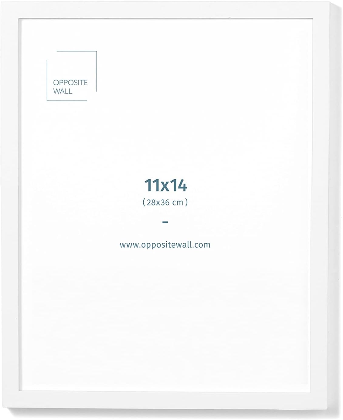 (11x14 in 28x36 cm) White Solid Oak Wood Picture Frame Poster Frame Wall Photo Frame Amazon