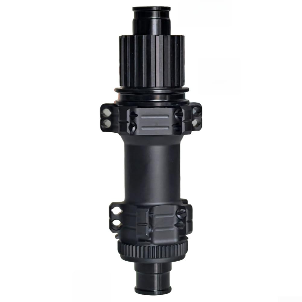 Honseadek Hub freno a disco con blocco centrale 24H 54T sistema a cricchetto, lega AL7075 per raggi dritti, mozzo posteriore 12 x 142 mm per bici da strada compatibile con dt (260TR-Ms)