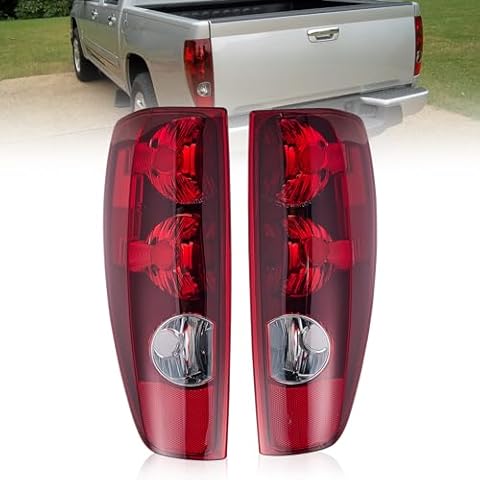 TUZILLA Compatible with 2004-2012 Chevy Colorado Tail lights assembly GMC Canyon OE Style w/o bulbs Replaces GM2800164 GM2801164 Pair Cover