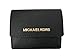 Michael Kors Jet Travel Leather Credit Card Case ID Wallet with Key Ring (Black)