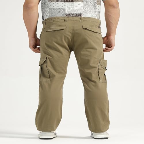 Image of BASICS Premium Cotton Stretch Formal Trousers for Men | Office Pants