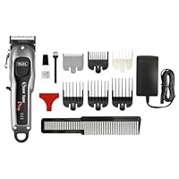 Wahl Professional Cord/Cordless Super Taper Pro Hair Clipper 3027016 for Professional Styling, Unisex, Stainless Steel, Brushless Motor, 4 Hour Run Time