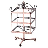 【Soporte decorativo para pendientes】 Almacenamiento de joyas adorable, visto de un vistazo y sin enredos, fácil de encontrar. La apariencia de ferroaleación decora su tocador, mesita de noche y marco de armario. El diseño moderno está bien integrado en boutiques, tiendas de regalos, tiendas, etc.