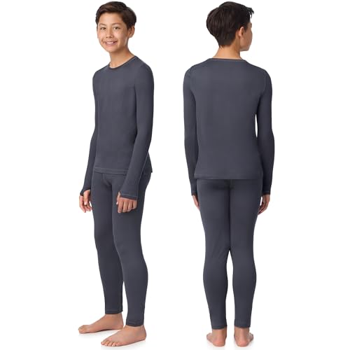 Image of Cuddl Duds Lightweight 2 Piece Active Base Layer Matching Sets for Boys