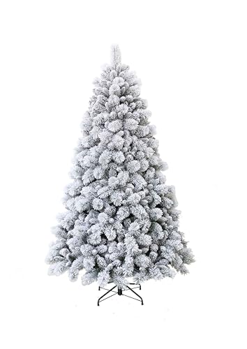 Albero di Natale Innevato In Pe/PVC Foglia Larga Folto 'St....
