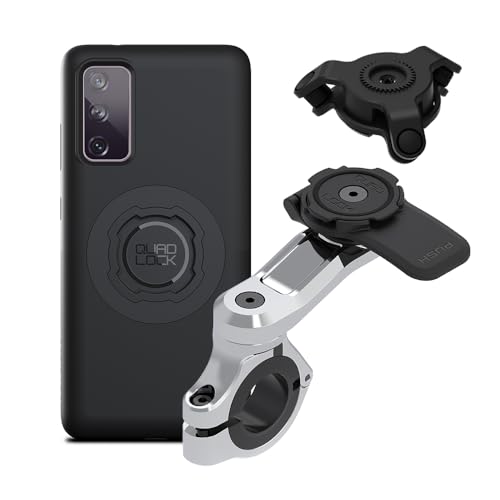 Support moto guidon avec amortisseur vibrations et coque antichoc Galaxy S20 FE MAG