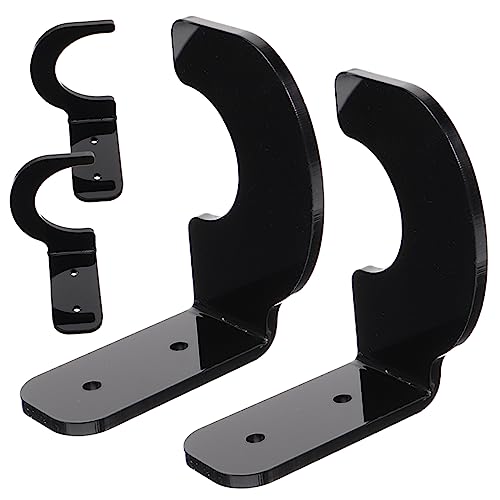 HEMOTON 1Set Baseball Bat Wall Mount Rack Softball Bat Holder with Installation Parts Durable Display Bracket for Horizontal Storage of Bats for Sports Enthusiasts