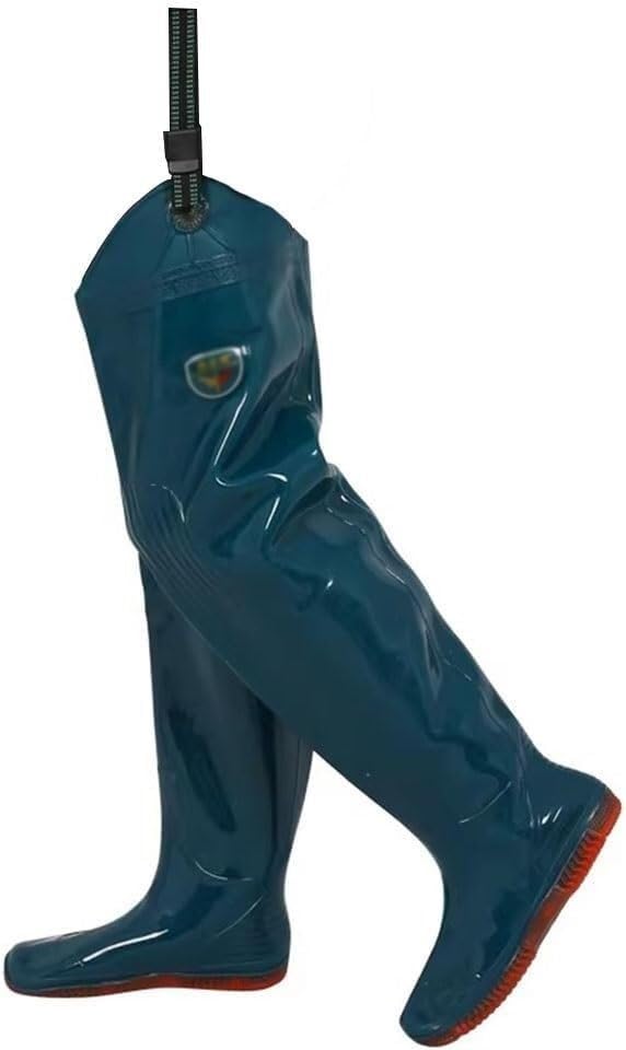 Zapatos de rana de pesca con protección de PVC hasta la cadera de 80 cm unisex