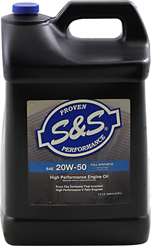 Aceite de motor sintético 20W50 S&S Cycle 2.5 Gal miniatura 1