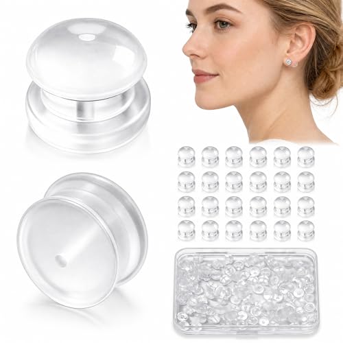 100 PCS Silicone Earring Backs for Studs 5mm*6mm