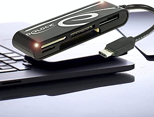 Lecteur de Cartes USB 2.0 C Delock multi-emplacements pour PC - 2