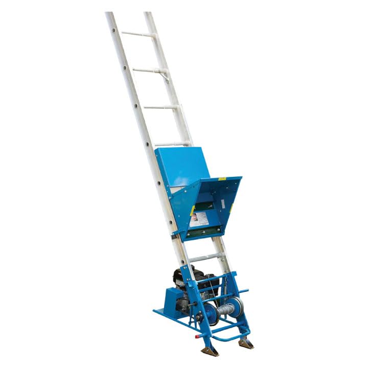 Safety Hoist AH-300 Lifan Powered Gas Material Hoist laddervator Shingle Hoist 300lbs Capacity