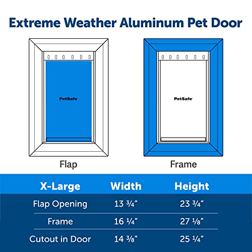 Petsafe Extreme Weather Dog And Cat Door - Aluminum Frame Pet Door - X-Large #TOP5