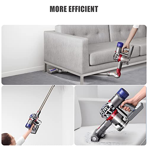 Image of Designed for Dyson V8 Battery Replacement 21.6V 8.0Ah Compatible with Dyson V8 Animal Battery Replacement V8 Motorhead V8 Fluffy SV10 Carbon Fiber Vacuum Cleaner