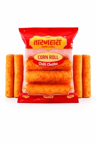 Image of Corn Roll Thai Chilli (3 Pack of 90g) Spicy Pola Snacks | Corn Puff Corn Balls | Spicy Pola Snack for Anytime Snacking Snacks Combo 90s Nawabi Pola Namkeen