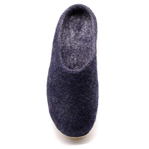 Image of Nootkas Felted Merino Wool 'Astoria' Mule House Slipper for Men and Women