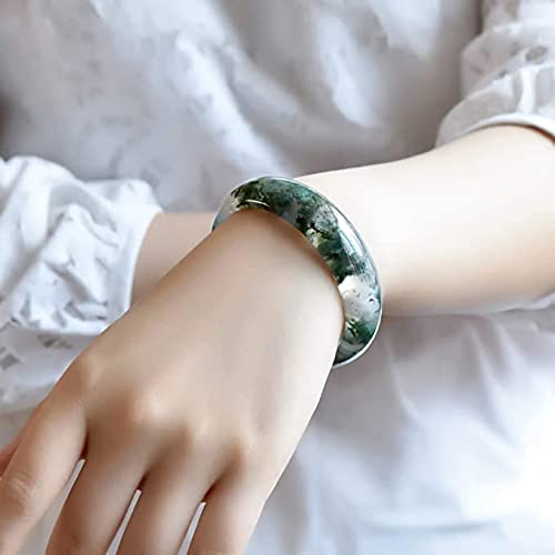 Bracelet jonc agate d'eau naturelle femme 58 mm classique chinois - 6