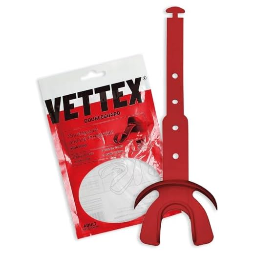 Vettex DoubleGuard Mouth Guard with Lip Protection, Scarlet Red