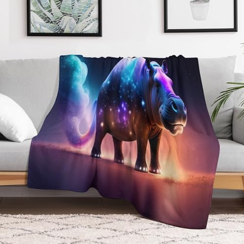 Couvre-lit rhinocéros haut de gamme couverture douce de salon - 3