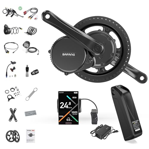 BAFANG BBS02B 500W Motore Centrale 2025 (CAN) Kit Bici Elettrica con Batteria 48V 20Ah e Display DPC010 per MTB/Città BB68-73mm