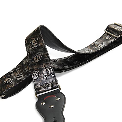 CZDYUF Sangle de Guitare Skull Rock Sangle de Guitare Folk Sangle de Guitare électrique Sangle de Basse électrique - Les Beatles, Paul McCartney, John Lennon, RIngo Starr, George Harrison CZDYUF Sangle de Guitare Skull Rock Sangle de Guitare Folk Sangle de Guitare électrique Sangle de Basse électrique – Image 7
