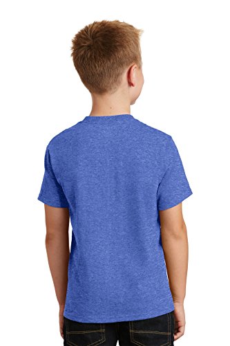 Port & Company Youth Core Cotton Tee Heather Royal Medium3