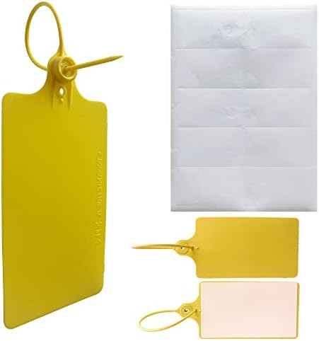 Amazon.com : Mr-Label – Plastic Seals Shipping Tags – Self-Locking Zip Ties Tags – Write On Snap ...