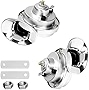 Super Loud Train Horns, Car Waterproof Durable Air Electric Snail Horn, 12V Raging Sound Air Horns Replacement Kit, Automotive Accessories Universal for Car, Motorcycle, Truck, Bike, Boat (Silver)