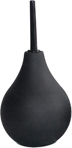 Ducha anal Enema Bombilla Vaginal Ducha Enema Limpiador (Negro, 3 oz)