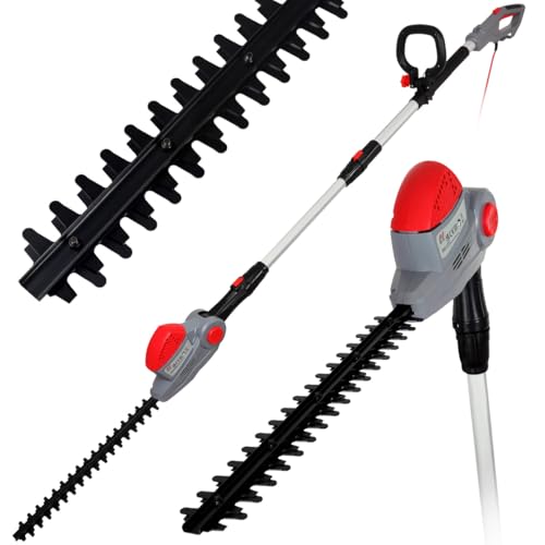 NETTA Pole Hedge Trimmer Long Reach Telescope - 550W Power, 2.7m Extendable Reach, 135° Adjustable...