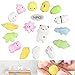 Xingsky 16 Pezzi Simpatico animaletto Mochi Squeeze Toy, Squishy Animali 3D Silicone Morbidosi Piccoli Toy, Fidget Hand Toy per Regalo per Bambini, Giocattoli Antistress per Adulti