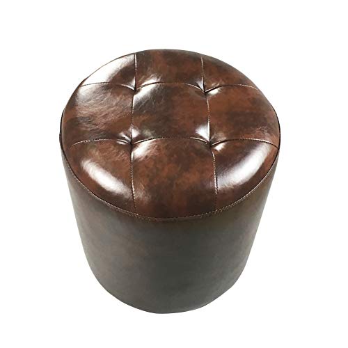 Pouf Marron Salon - Solution Gain de Place Assise Confortable - 2