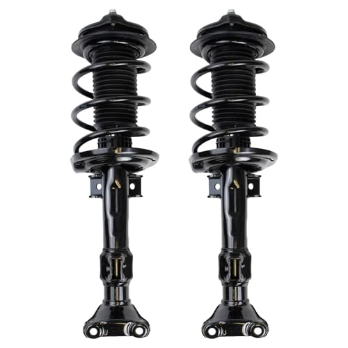 Image of TRQ Front Driver and Passenger Side Strut and Spring Assembly Set Loaded | For 11-13 Mercedes-Benz E350 Convertible 10-12 E350 Coupe 13-14 E350 Convertible RWD Rear Wheel Drive