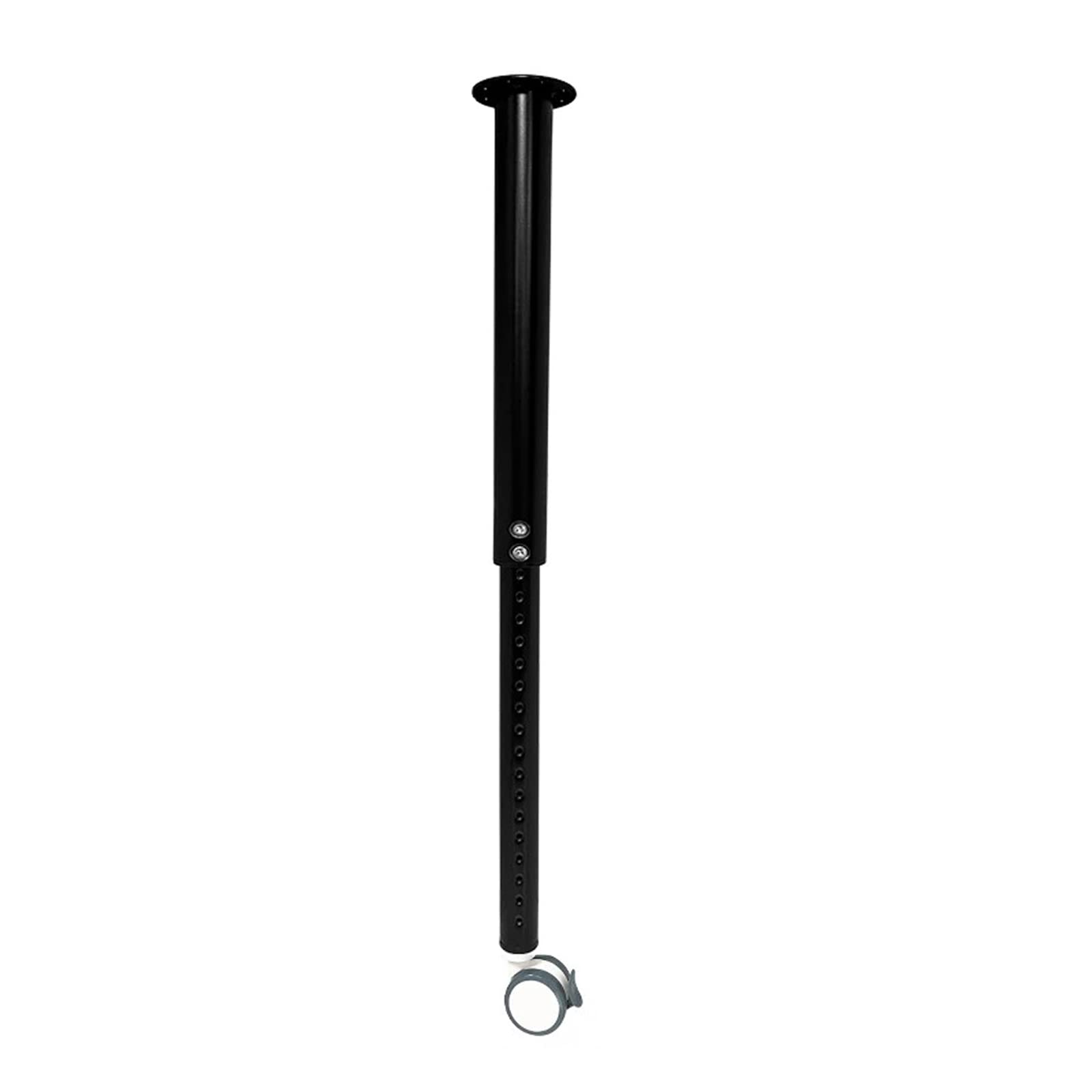 TPDRKOWJX Table Leg， Heavy Duty Telescopic Furniture Leg with Caster Wheels for Kitchen Countertop Working Desk Bar Dresser Iron Replacement Foot with Screws(Black,59 to 99cm)