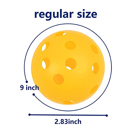 Igoolee 12 Pack Colorful Plastic Practice Baseballs Hollow Airflow Baseballs With Nylon Mesh Bags For Indoor Outdoor Softball Baseball Training #TOP1