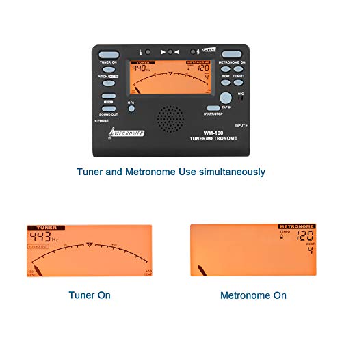 Guitar Tuner Digital Metronome Violin Chromatic Bass Ukulele Saxophone Clarinet - Thumbnail 2