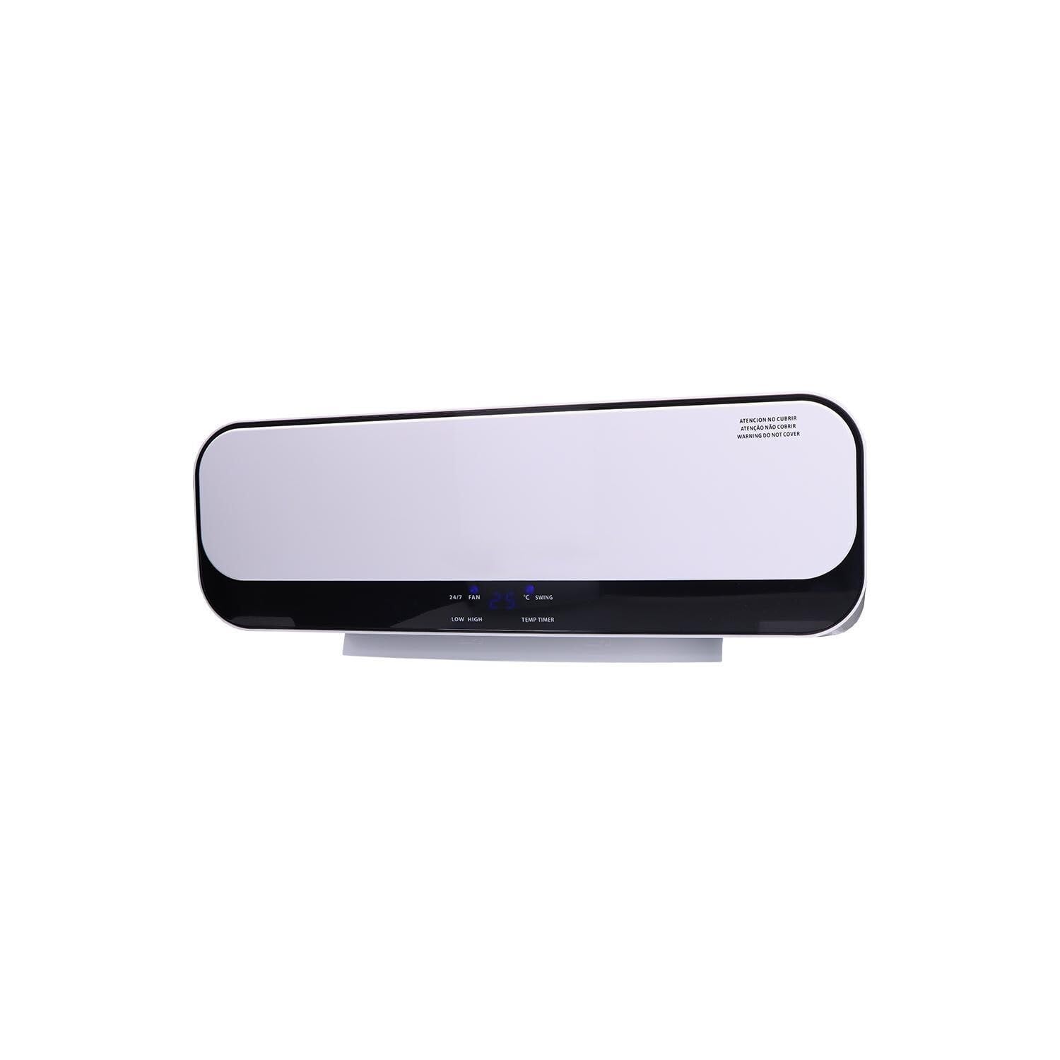 Calefactor split de pared 1000-2000W, eficiente, ajustable, con control remoto; adecuado para calefacción de espacios domésticos.