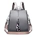 Produktbild Deloito Rucksack Mickey Rucksack Bogen Rucksack Koreanische Damentasche (Grau-02, M)