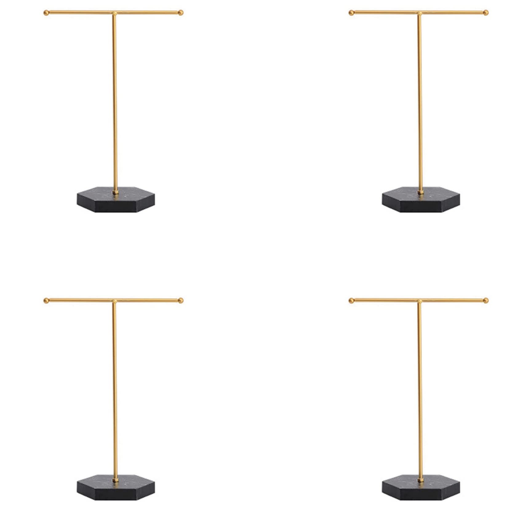 Évitez les nœuds : présentoir porte-collier de table en T pour ranger 40 bijoux