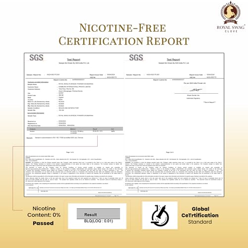 Image of ROYAL SWAG Ayurvedic & Herbal Cigarette, Combo Pack of Mint, Clove Flavour Smoke (10 Stick Each) Nicotine Free & Tobacco Free Cigarettes - (Pack Of 20 Sticks)
