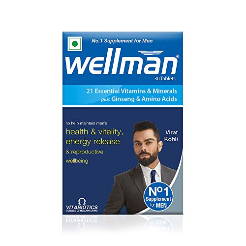 Wellman – Health Supplements for Adults (21 Essential Vitamins and Minerals, With Added Ginseng And Amino Acids) – Tablets 30 Count Wellman – Health Supplements for Adults (21 Essential Vitamins and Minerals, With Added Ginseng And Amino Acids) – Tablets 30 Count
